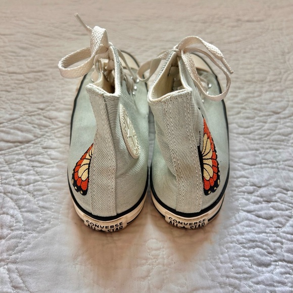 mint and white high top butterfly converse - Picture 2 of 7